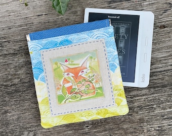 Capa Fox Kobo Libra: Bolsa acolchoada para leitor de e-books