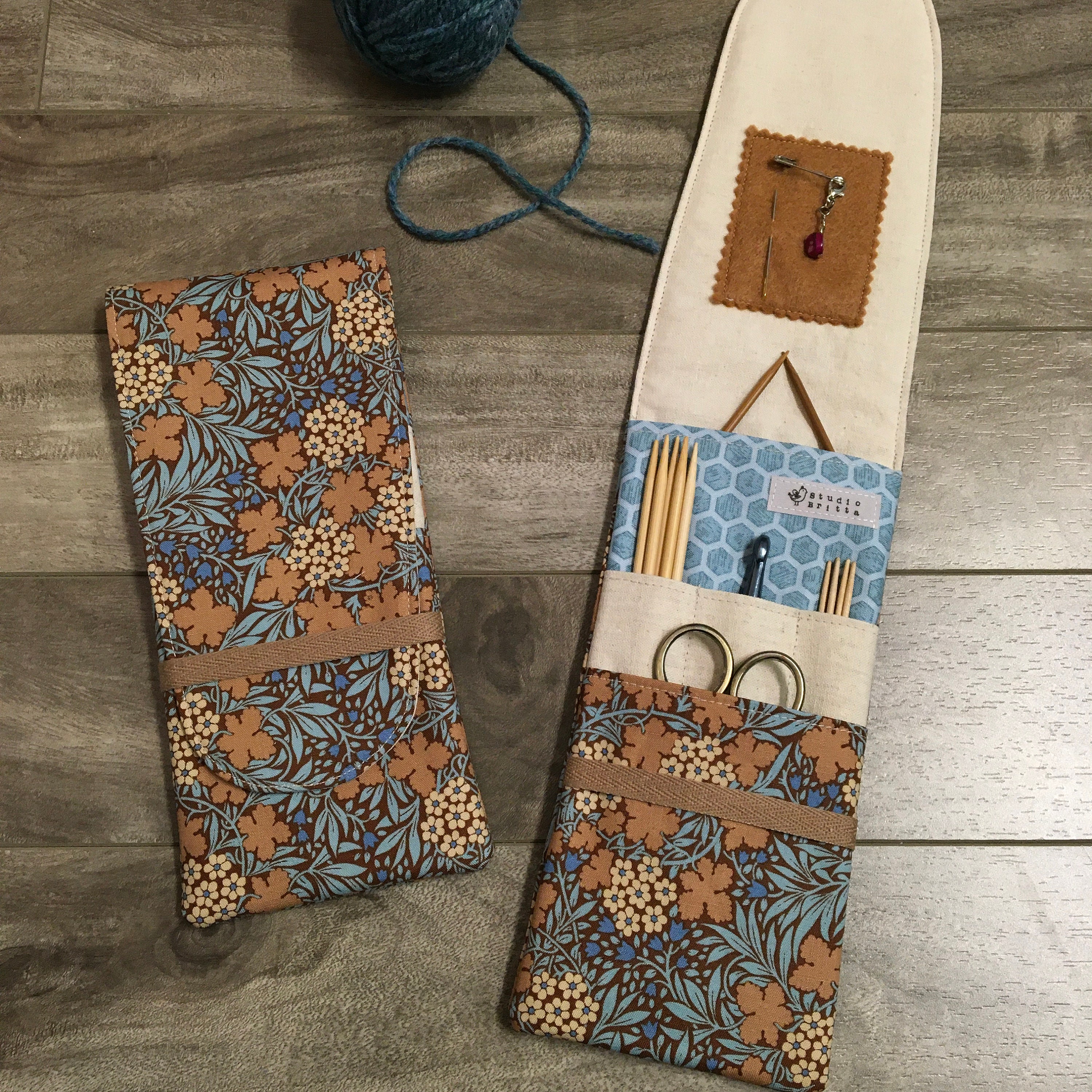 Tinnberry Knitting Needle Case sewing tutorial, part 1. 