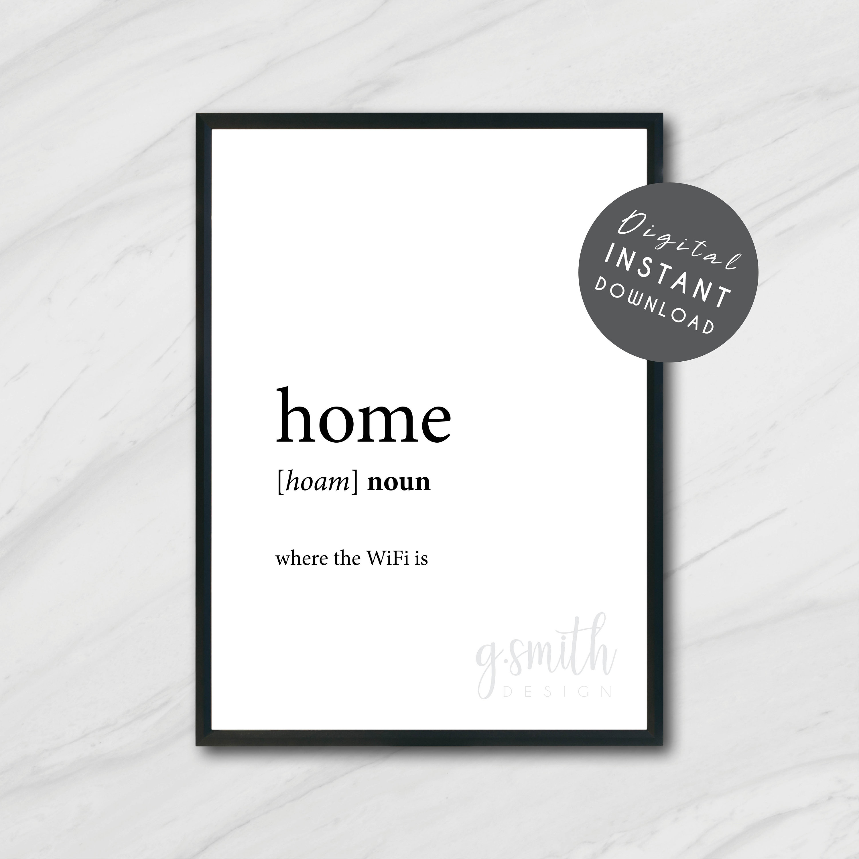 Home Definition Print / Home Definition Decor / Wall Art - Etsy
