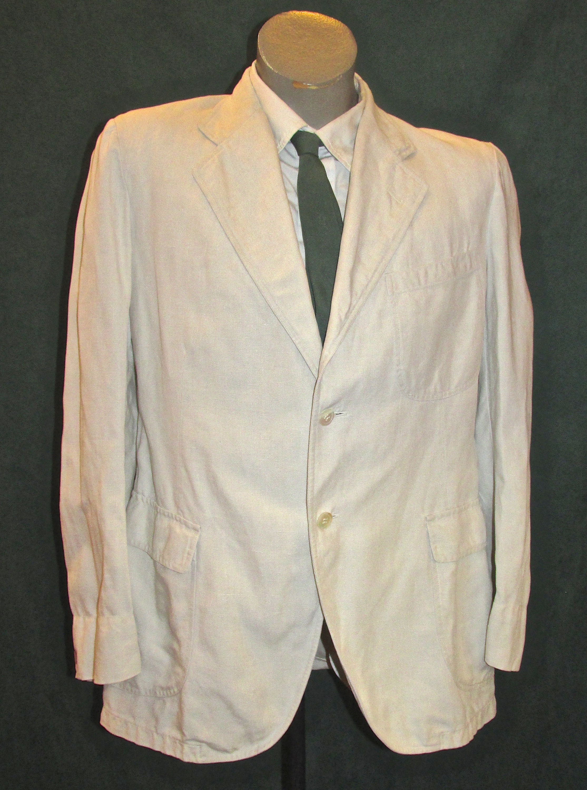 1940s Classic Linen Cream White Vintage Suit Strawbridge size | Etsy