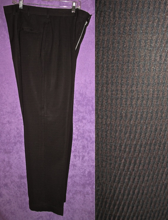 Vintage Brown Black Trouser Pants size 36-37 1930s