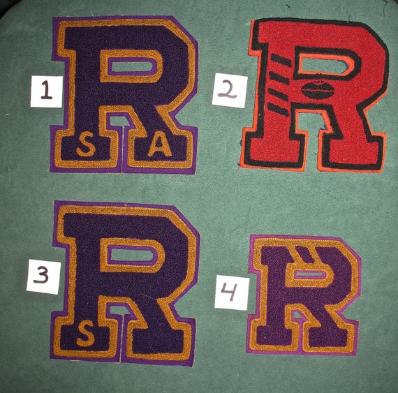 Vintage Chenille Letter R Letterman Sweater Jacket