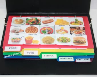 Real Photo Communication Binder: Autism, Speech & Language Therapy, ABA, Speech Delays