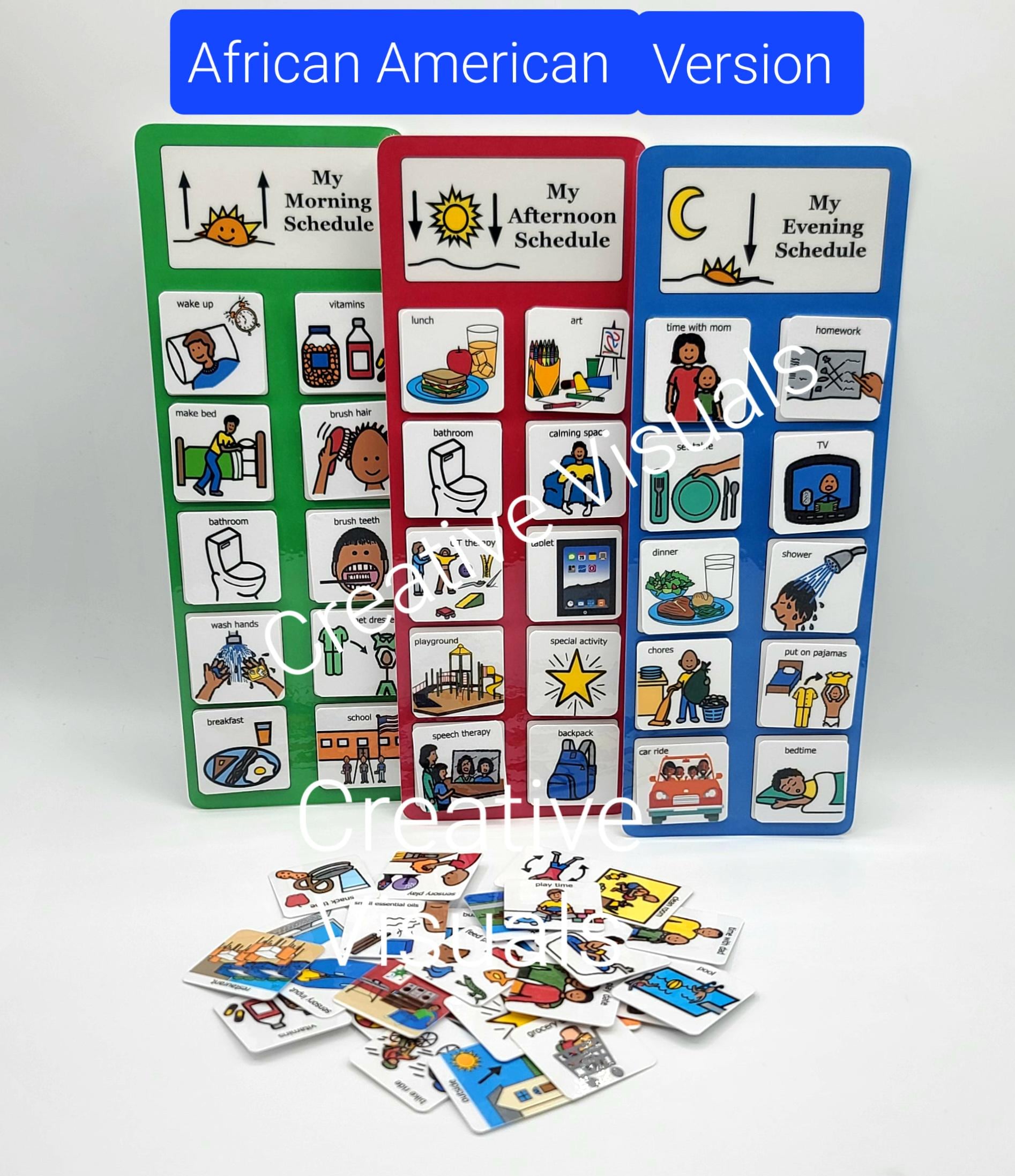 Daily Visual Schedule: 60 Picture Cards for Autism, ADHD - Etsy