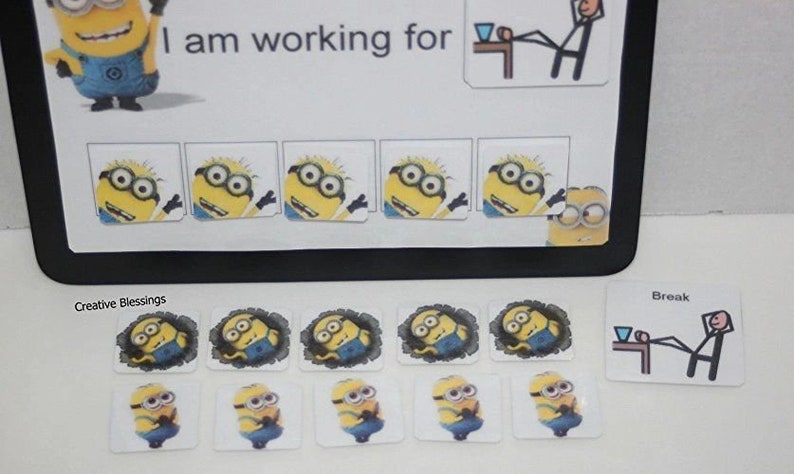 Minions Token Board Behavior Reinforcer for Autism ADHD and | Etsy