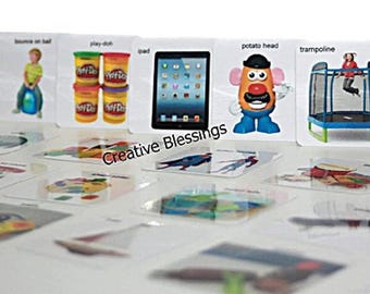 150 Real Photo Picture Cards: Autism, Speech & Language Therapy, ABA (2.5" x 2.5")