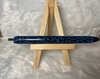 Blue Cheetah print gel pen