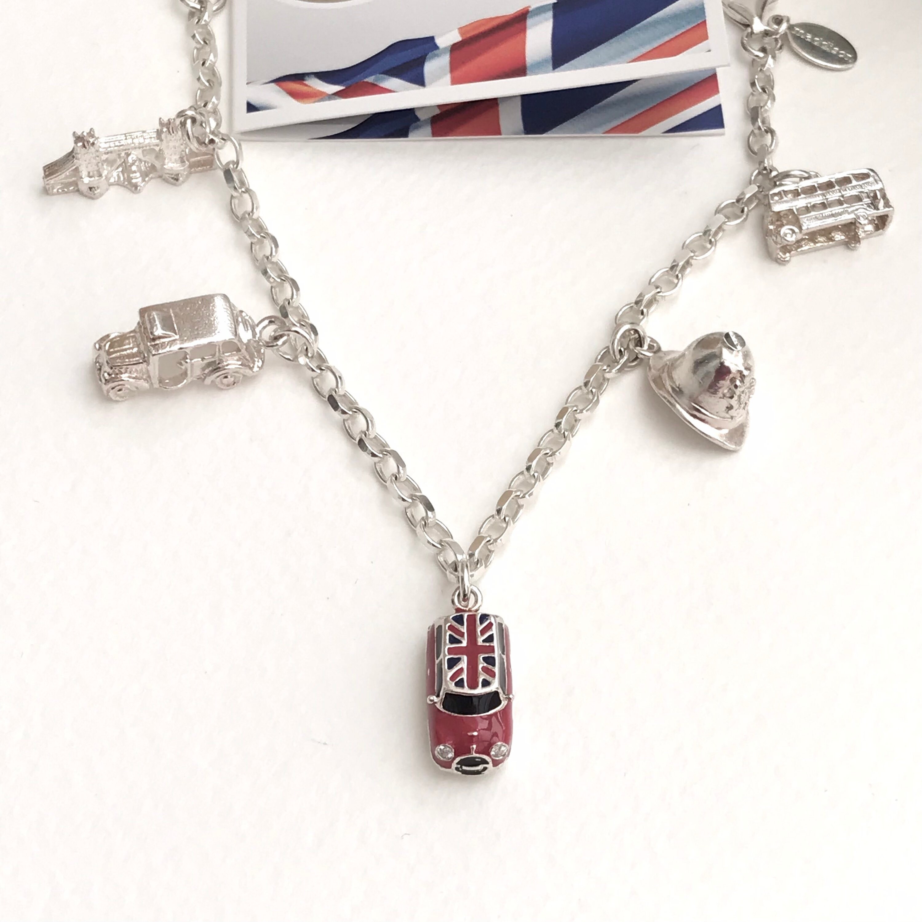 London charm bracelet 925 silver bracelet british charm Etsy