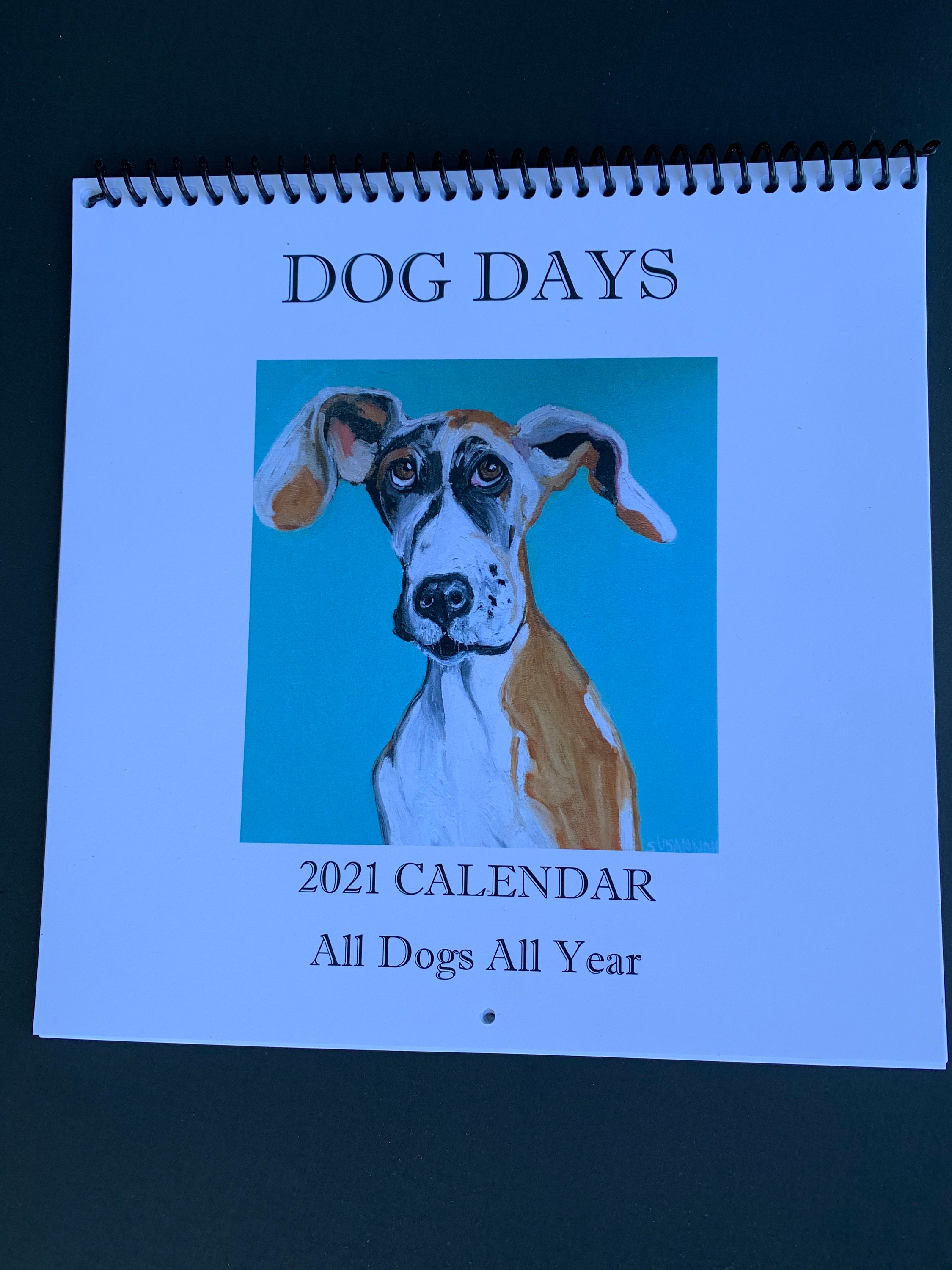 Dog Days 2021 Calendar with 12 months of Dogs Original Art Etsy