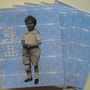 I Was Told There'd Be Cake Notecard Set