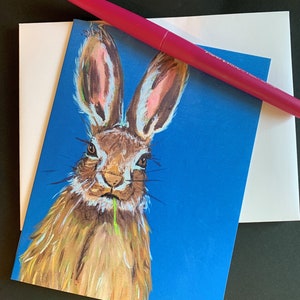 Tarjeta de nota individual de Walter Rabbit a partir de una pintura original