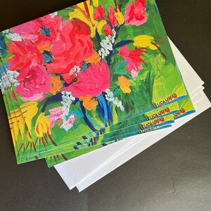 Delight Set of 5 Note Cards from Original Painting