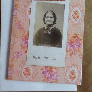 Bless Her Heart Single Notecard Southern