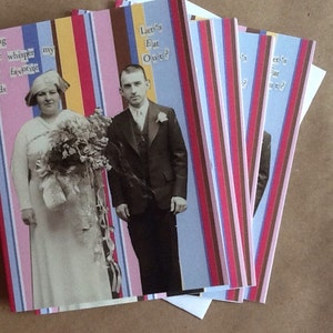 Lets Eat Out Card Set Vintage Couple Romance