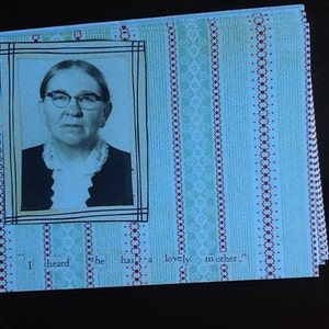 Su madre era encantadora tarjeta de notas VENTA
