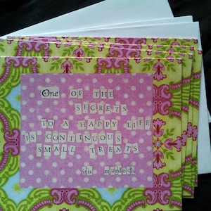 Juego de tarjetas continuas para pequeños obsequios