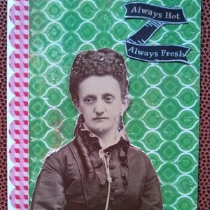 Siempre caliente, siempre fresco, conjunto de tarjetas, foto vintage