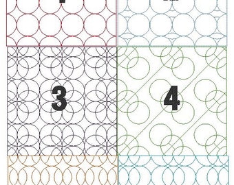 Decorative Fills / Fancy Fills -  Geometric shapes - For Babylock/Brother Machines and Palette/PE-Design Digitizing Software