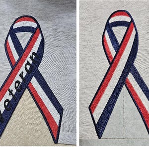 Side Seam Applique Split Design Patriotic or Veteran Fill Design - Machine Embroidery Design