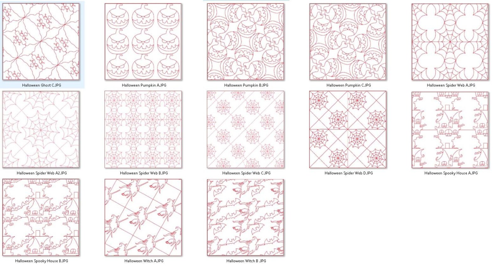 Decorative Fills Halloween - Files for Babylock and Brother Embroidery ...
