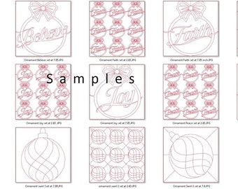 Decorative Fills Christmas Ornaments - files for Babylock and Brother Embroidery Machines and Software - PLF files