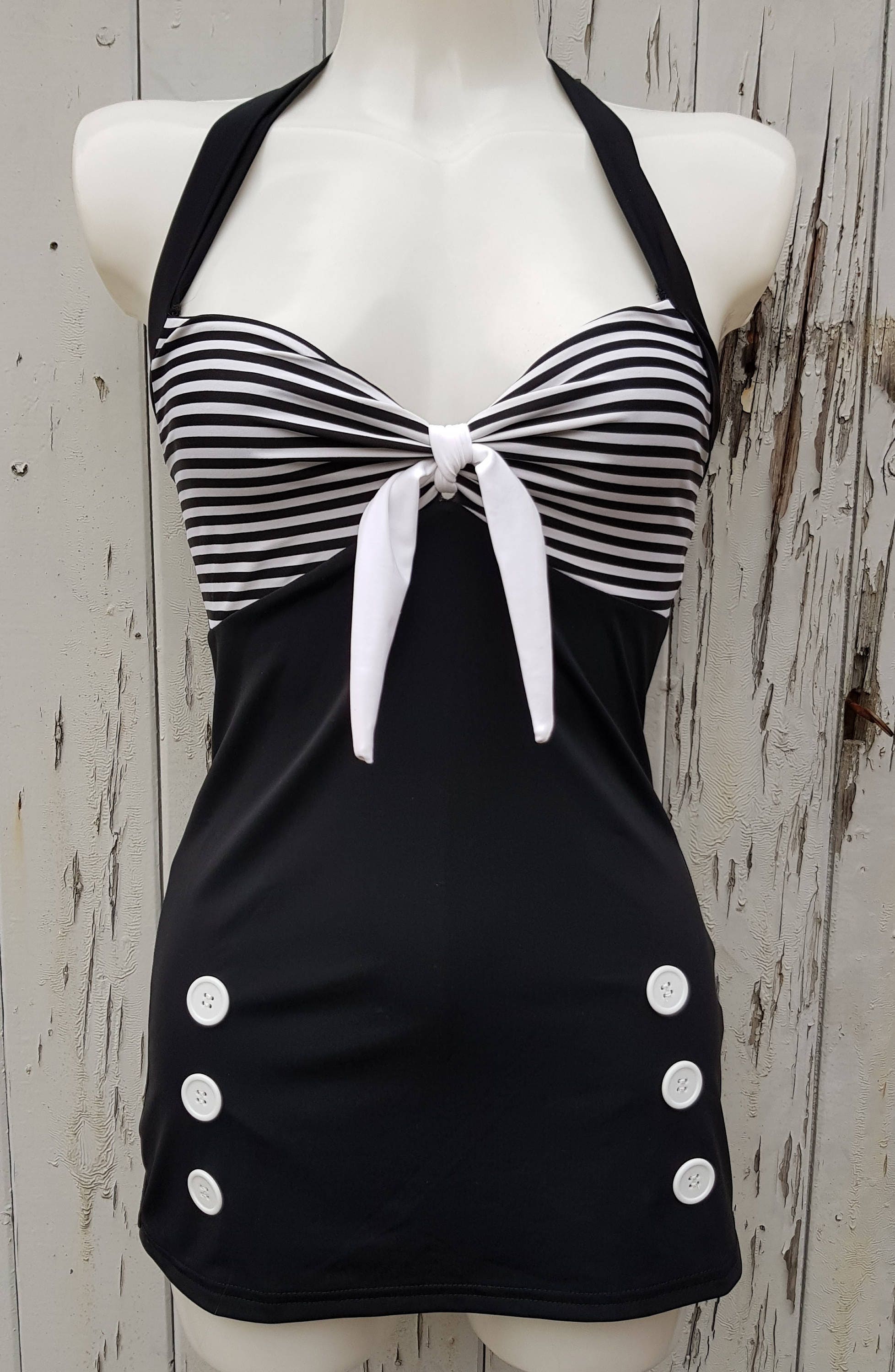 black swimming costume size 16
