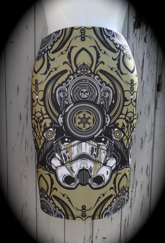 Star Wars Samurai Stormtrooper Pencil Skirt Size 8 10 12 14 Etsy