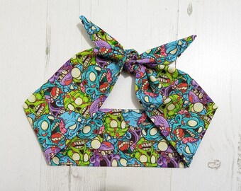 Colourful Zombie Head Scarf