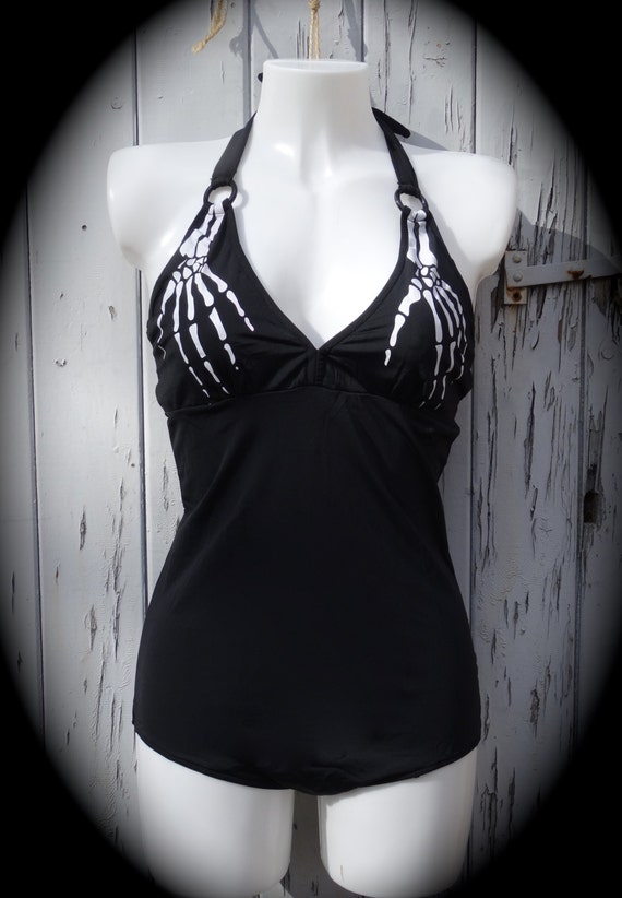 black swimming costume size 16