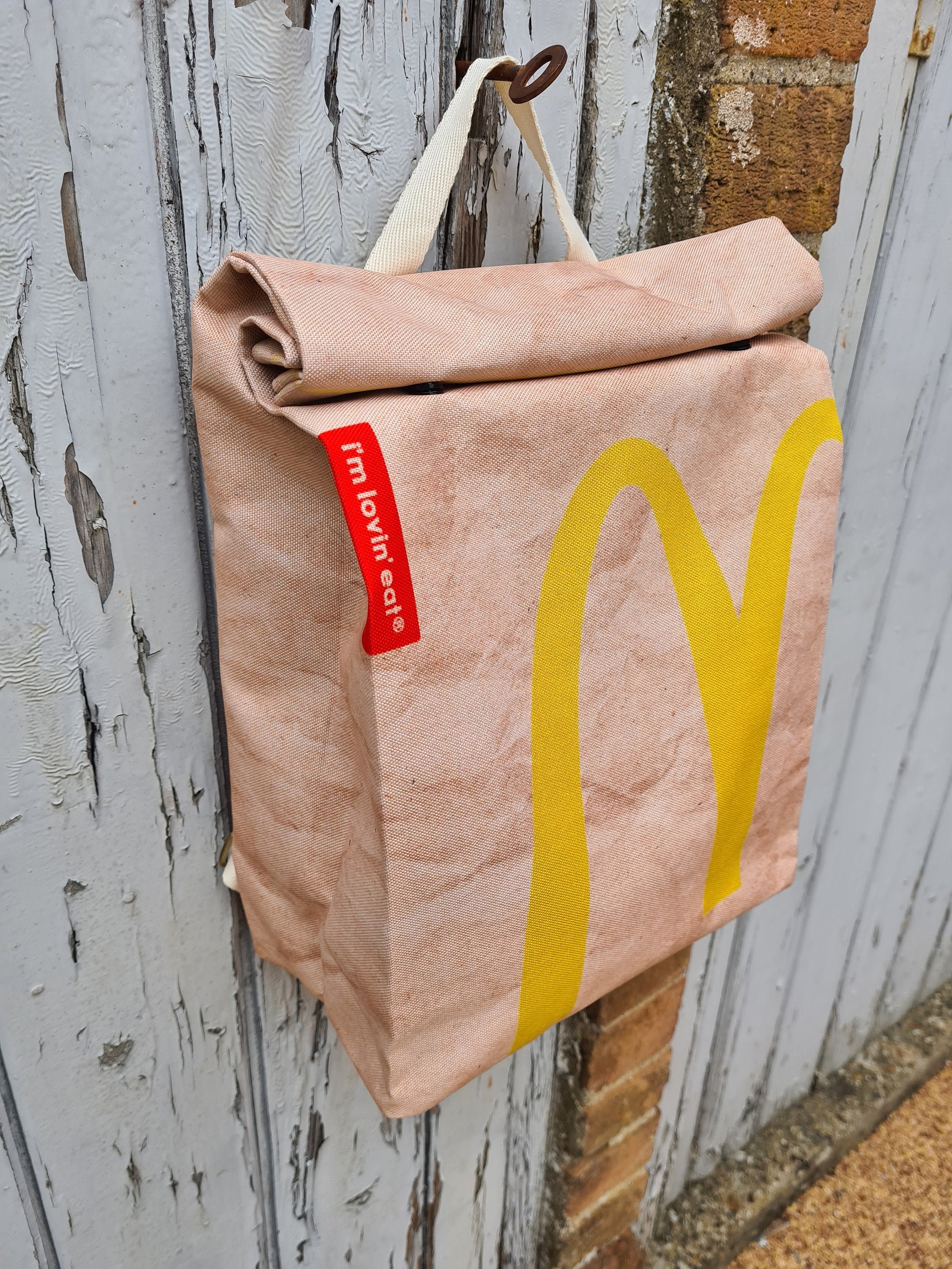 Mcdonalds Style Backpack Waterproof Rucksack School Bag Etsy Canada