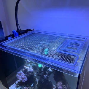 Waterbox AIO 25 Peninsula Custom Polycarbonate Lid with Clear Polypropylene Mesh