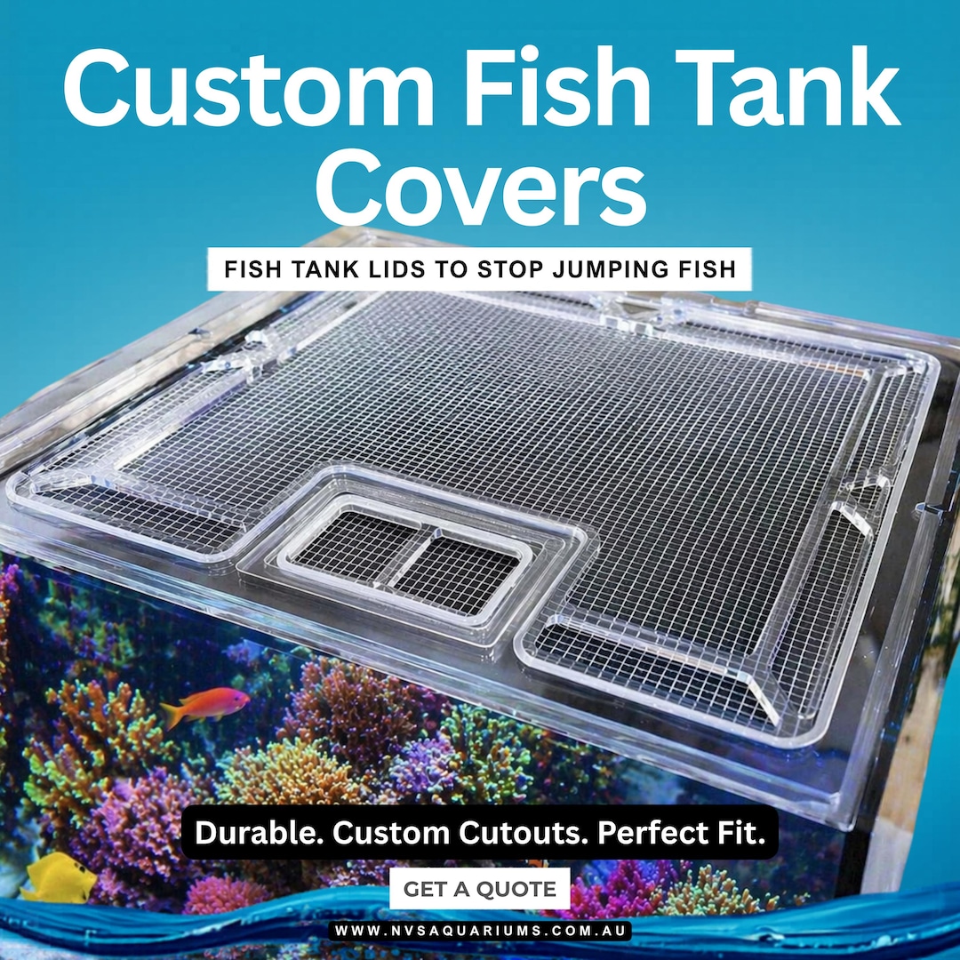 Custom Water Box Custom Aquarium Mesh Lid | Reef Tank Fish Jump Guard | Waterbox AIO 20 ...