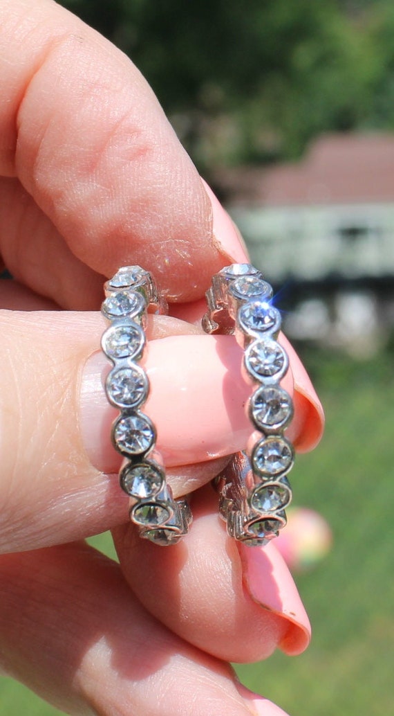 Two Stacking Eternity Rings with Rhinestones in a… - image 6