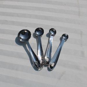 Four Piece Stainless Steel Measuring Spoons