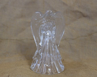 Clear Glass Angel Candleholder - Angel Taper Candle Holder