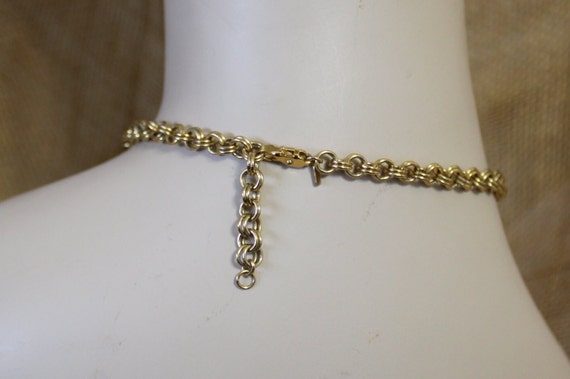 Gold and Silver Tone Metal Choker Necklace by Mon… - image 9