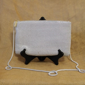 Bolso bandolera / bandolera / de malla blanca