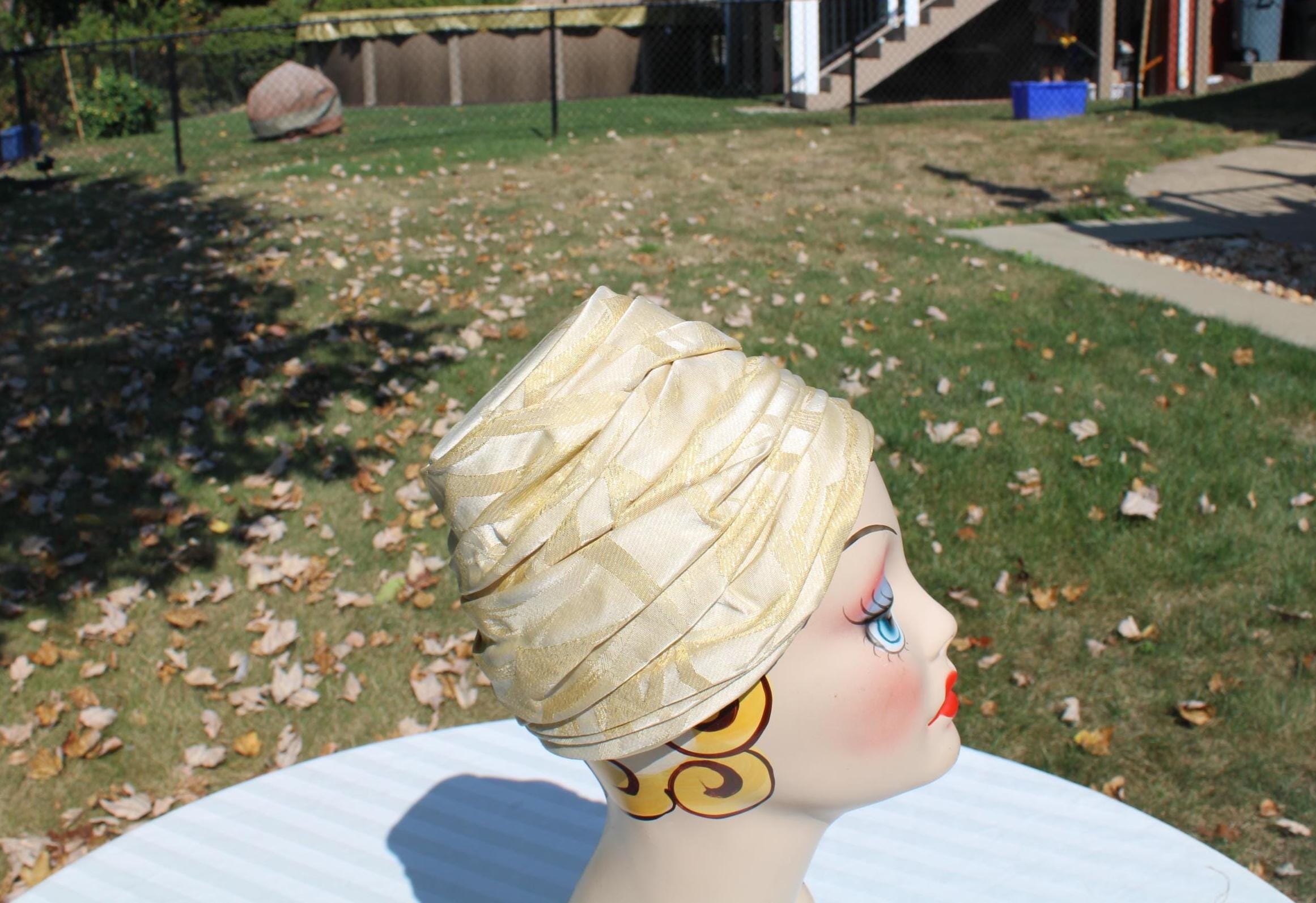 Vintage Turban Hat 1950s - Etsy display picture 3