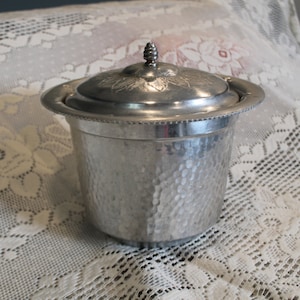 Mid Century Hand Wrought Aluminum Ice Bucket From Wilson Specialties Co., Inc.