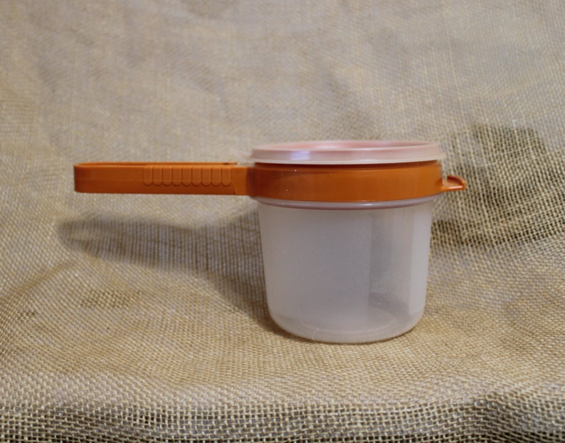Sifter Top Container Single Tupperware Sifter With Container and Lid - Three Piece Orange ...