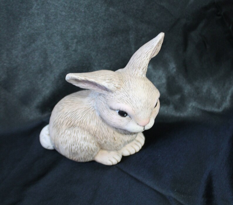 Chalkware Bunny Rabbit Figurine Home Decor - Etsy