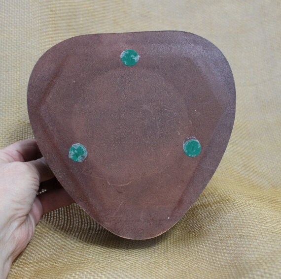Small Heart Shaped Wooden Jewelry Box with Tapest… - image 10