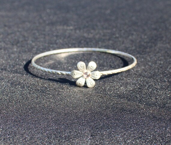 ◆STONEHENgE◆ silver daisy bracelet K1662 Bracelet-Hexafleur-Daisy-Chain