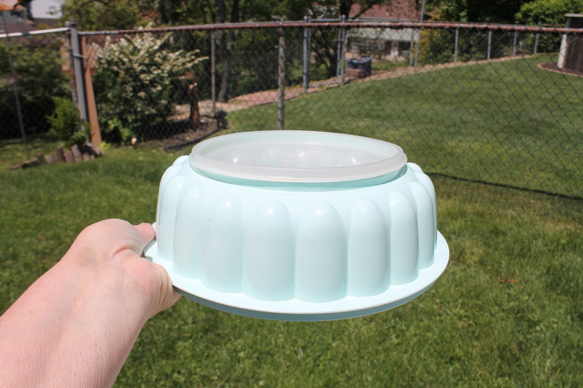 Tupperware Turquoise Ring Jello Mold 3 Piece Ring Gellatin Etsy