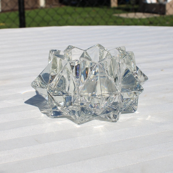 Clear Glass Star Votive Candleholder from Avon