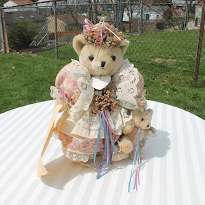 Shabby Chic Bear by Shirley Hock Titled First Sorrow-Limited Edition - Signed Collectible Stuffed Bear - Collectible by Luvables N Hugables