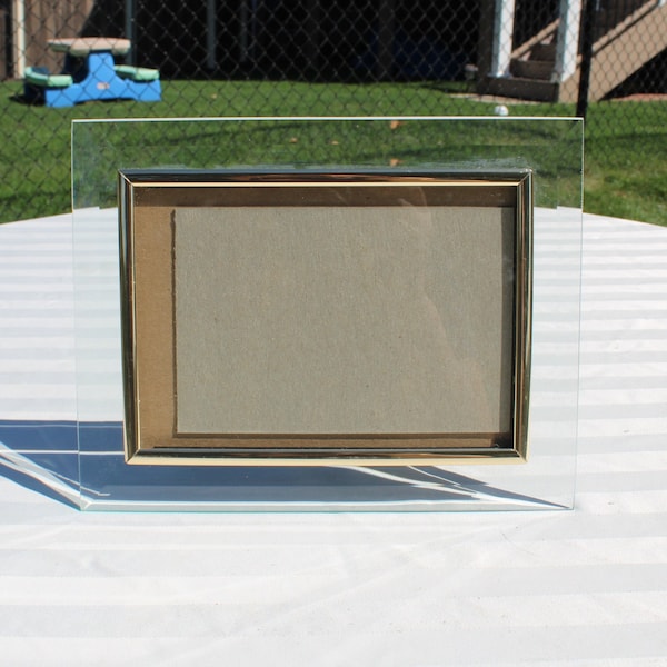 Beveled Glass Picture Frame Etsy
