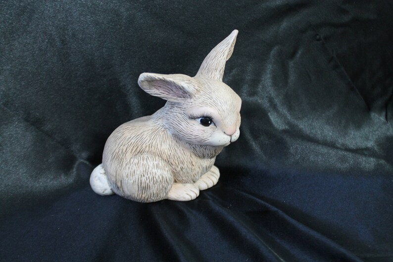 Chalkware Bunny Rabbit Figurine Home Decor - Etsy