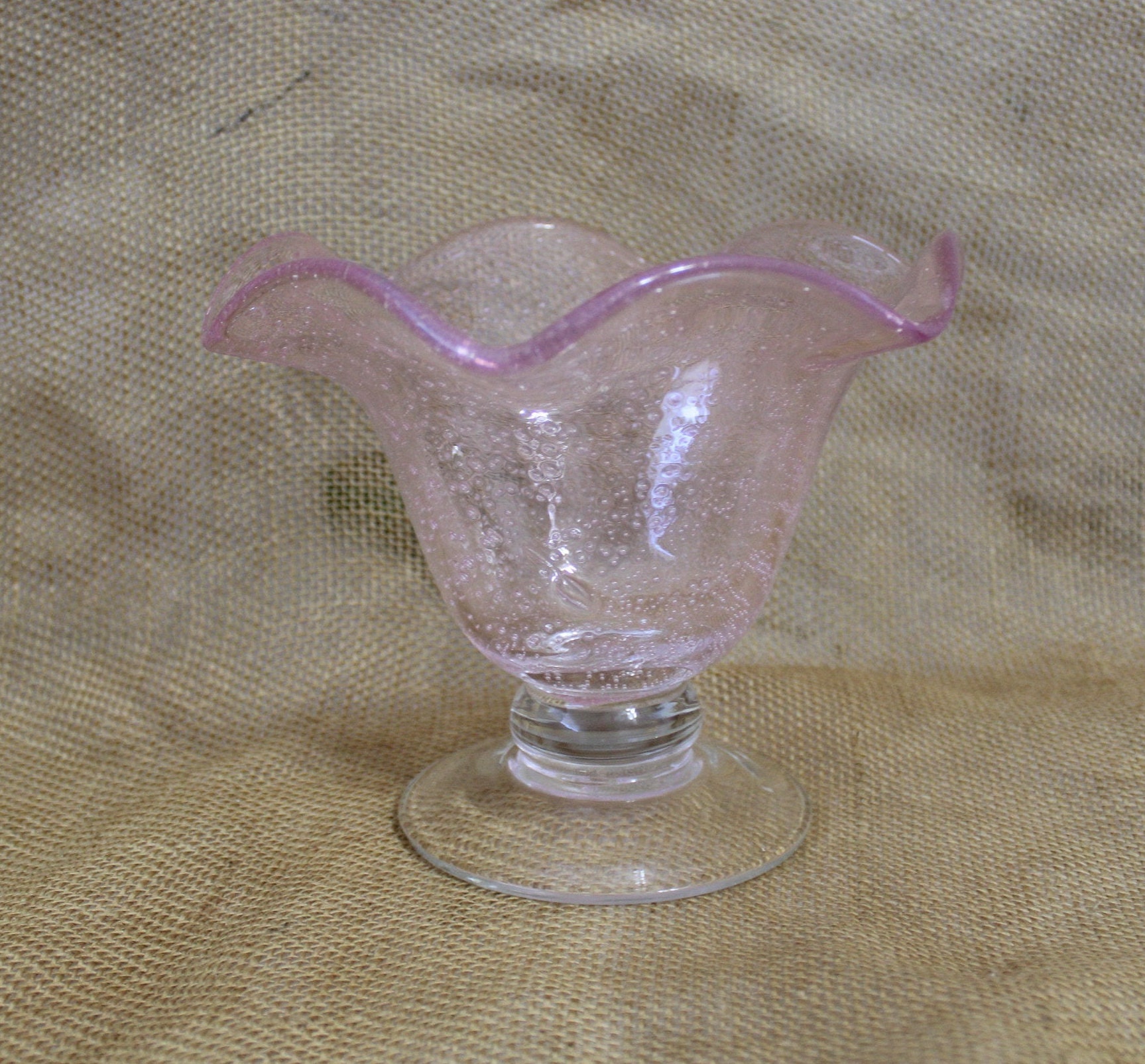 rainbow lip round bubble glass 1 piece blown glass - Shop alincoglass Cups  - Pinkoi
