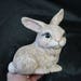 Chalkware Bunny Rabbit Figurine Home Decor - Etsy